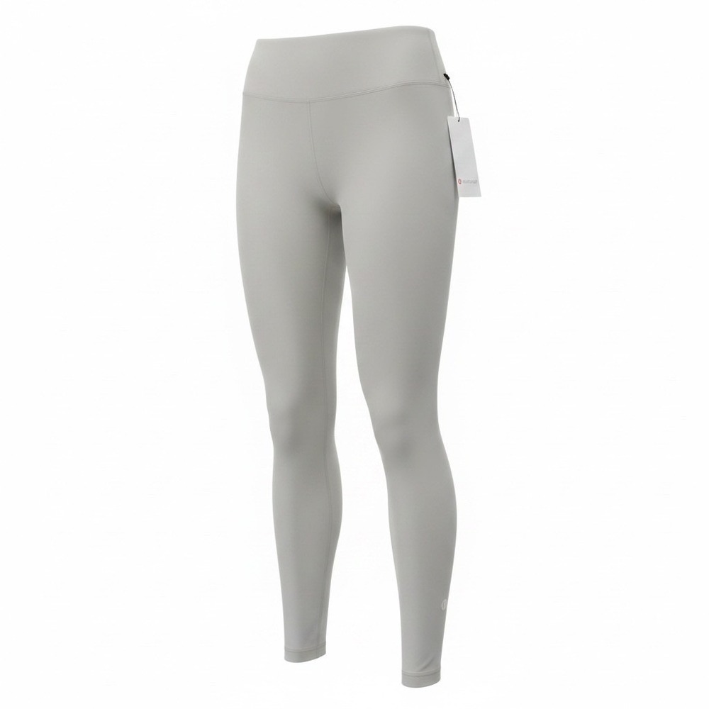 Leggings Depot Light Grey High Waisted Opaque 4-Way Stretch Leggings 1X Womens - Picture 2 of 9